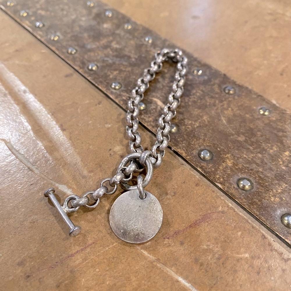 Chunky sliding link bracelet